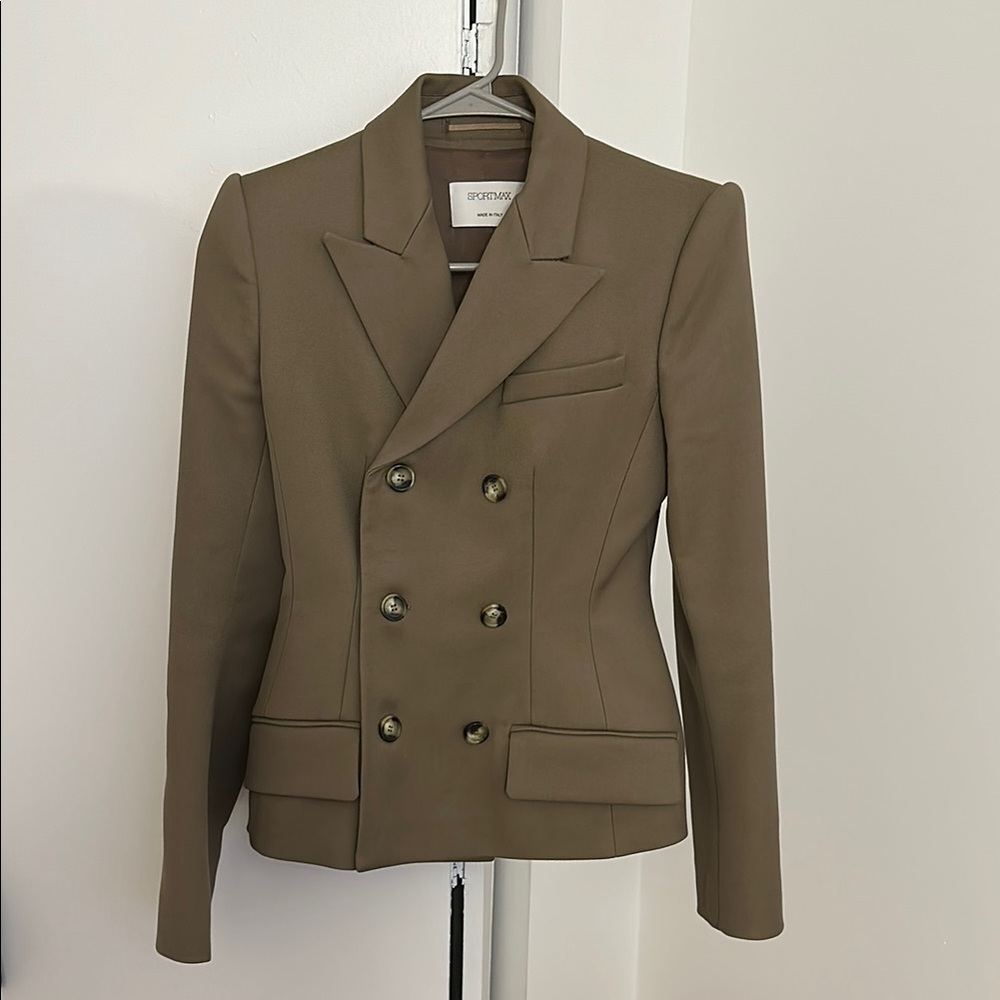 MaxMara Brown Double-Breasted Women's Blazer